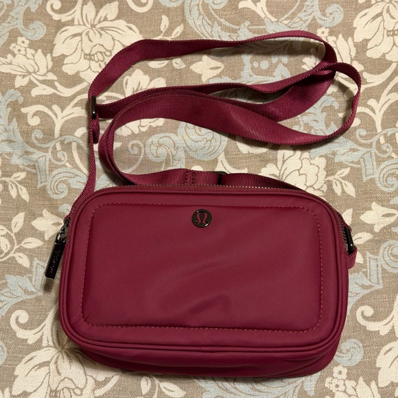 lululemon athletica Handbags - Lululemon Athletica Maroon Crossbody Bag